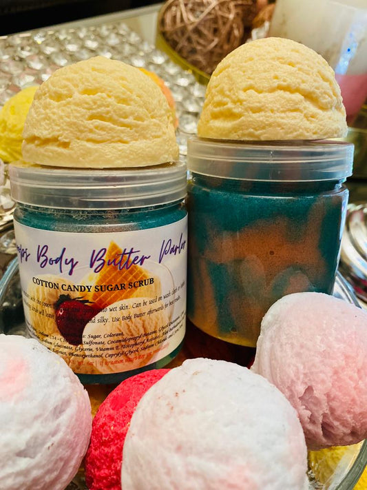 Cotton Candy Sugar Scrubs